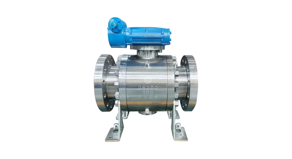大口徑渦輪球閥圖
